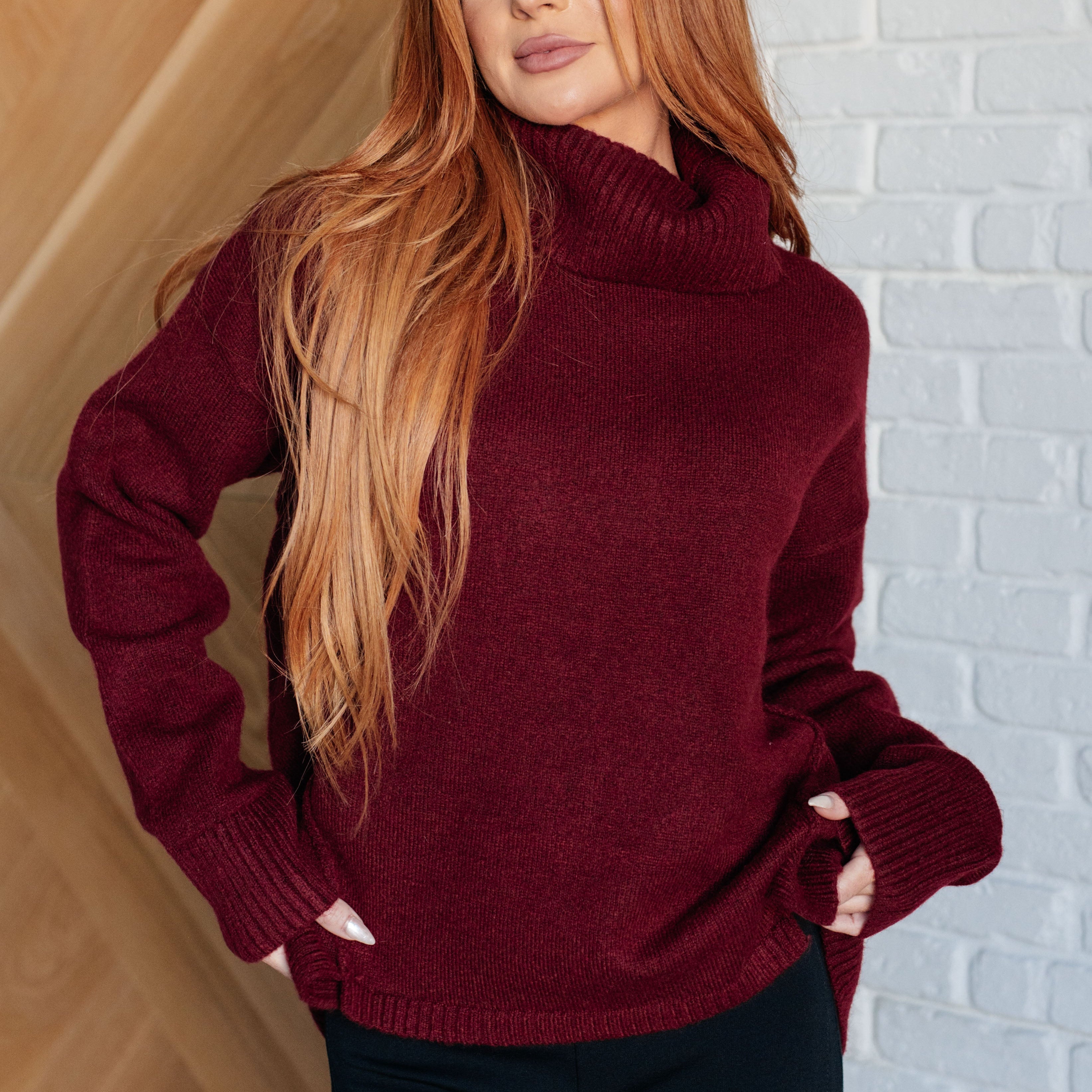 Envelop Me Turtleneck Sweater
