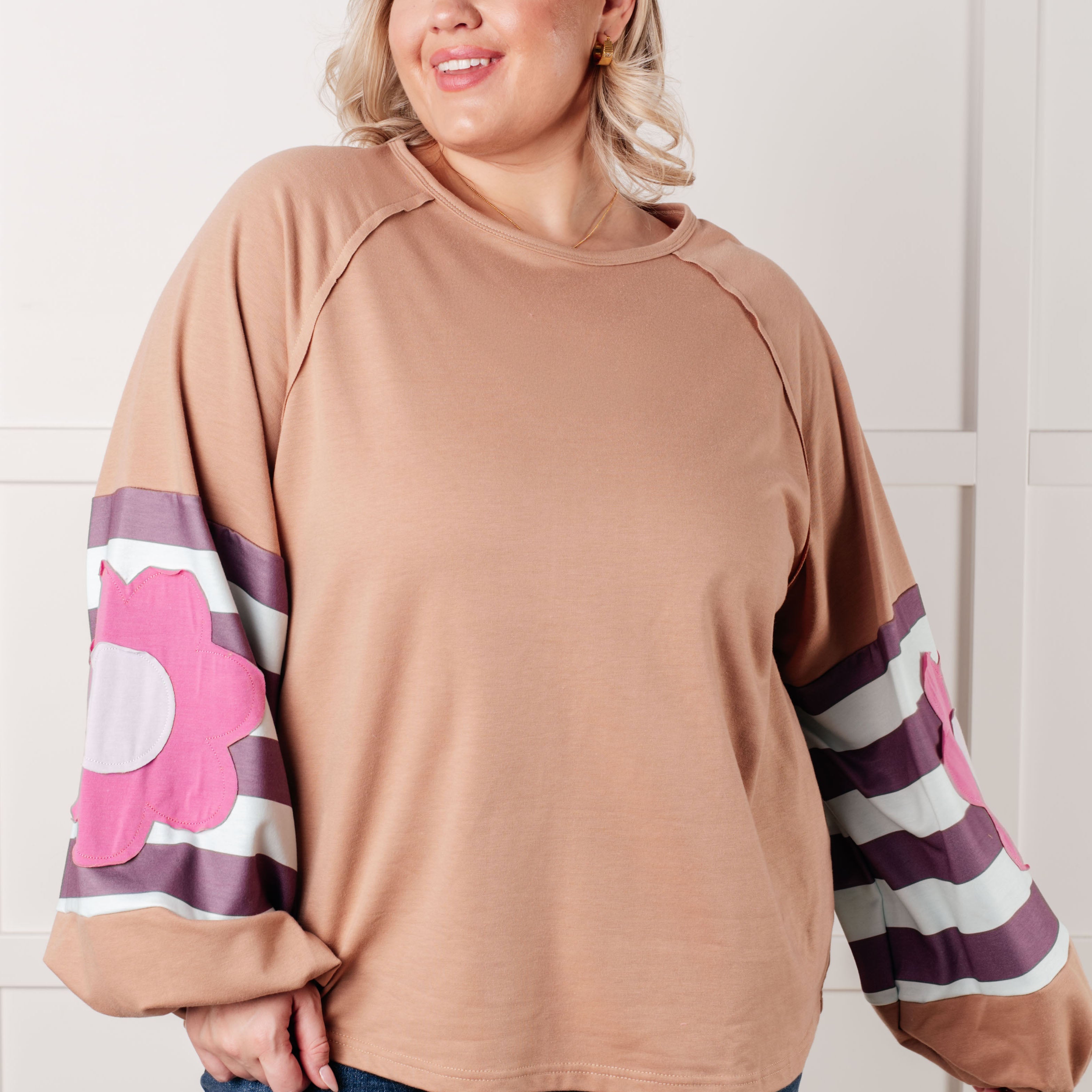 New and Improved Floral Patchwork Top
