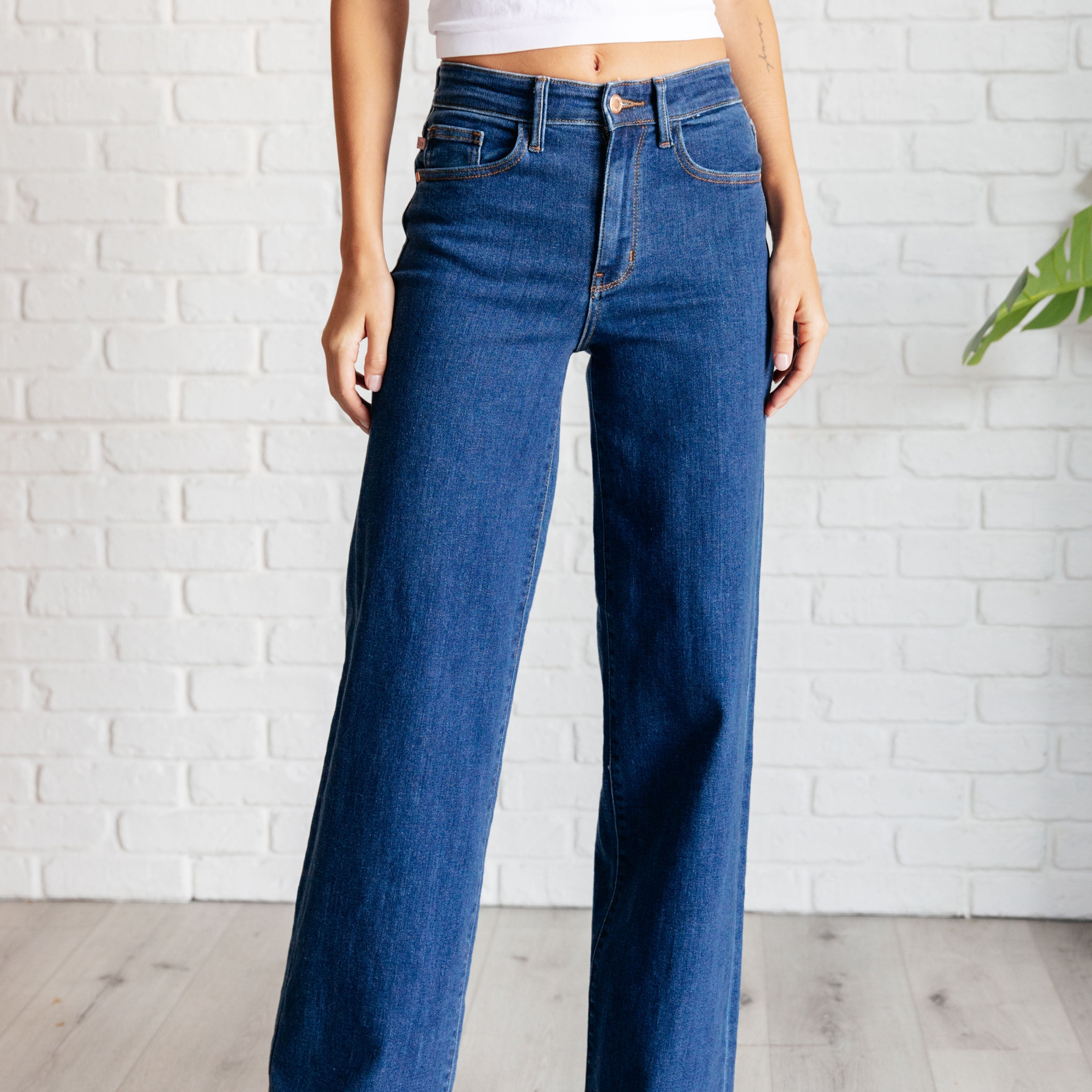 Judy Blue - Hazel High Rise Vintage Wide Leg Jeans