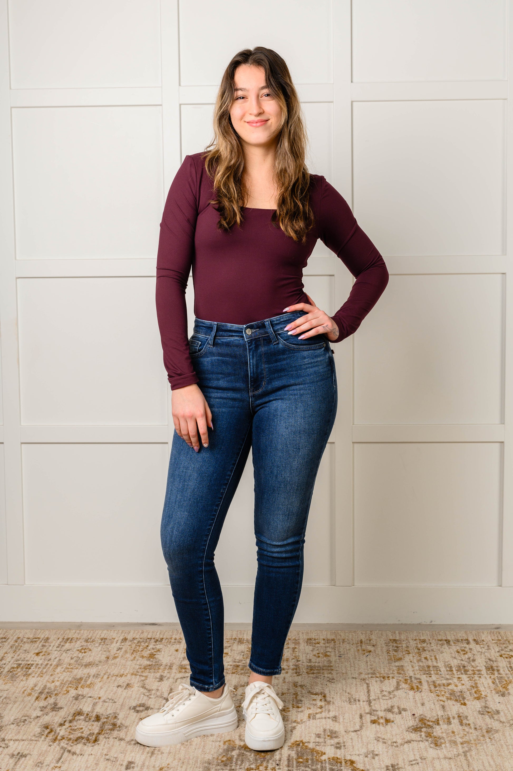Judy Blue - Skylar Mid Rise Thermal Vintage Skinny Jean