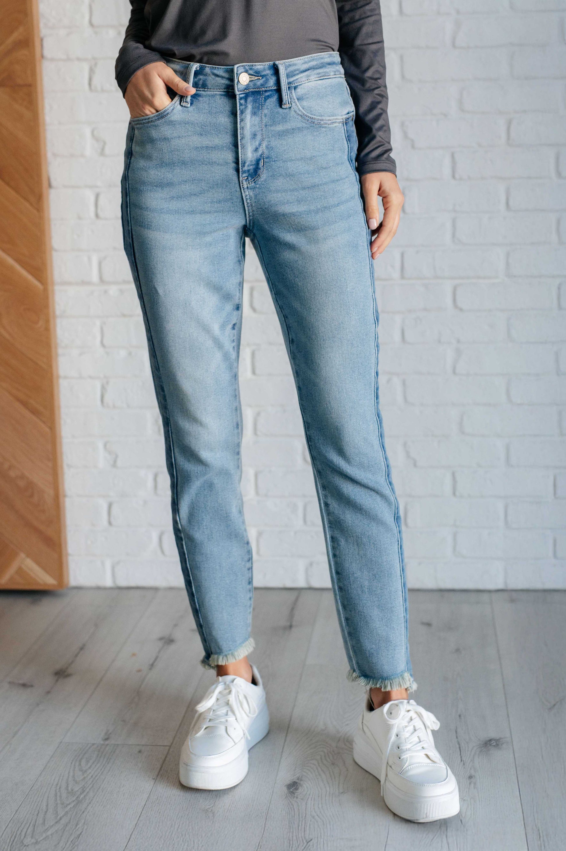 Judy Blue - Susan High Rise Side Panel Detail Slim Jeans