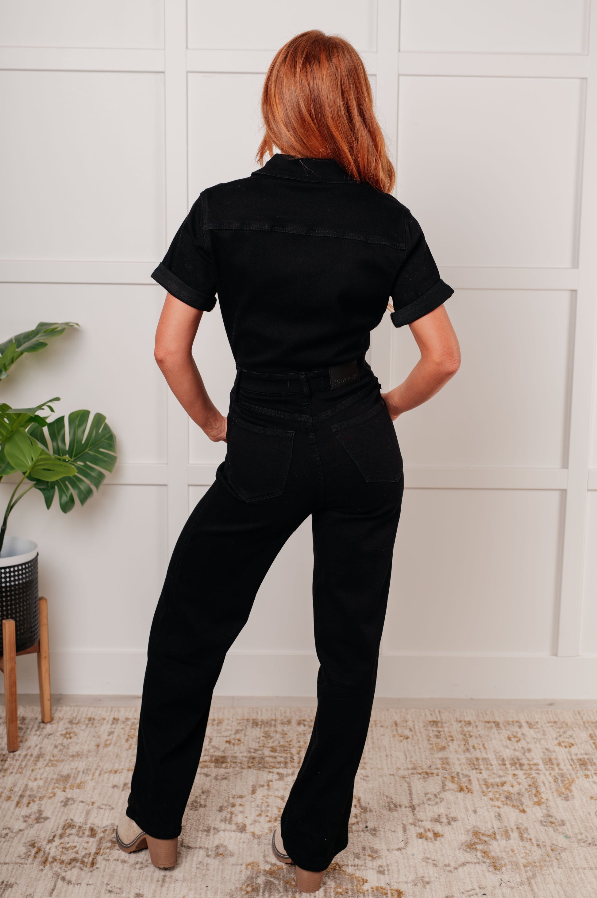 Judy Blue - Tilda Short Sleeve Control Top Denim Jumpsuit